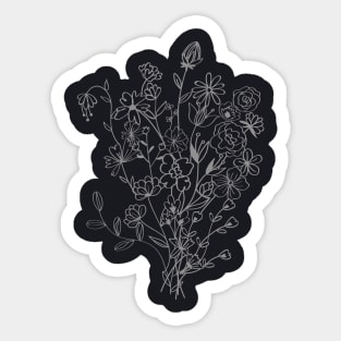 Awesome Line Art Design Sticker